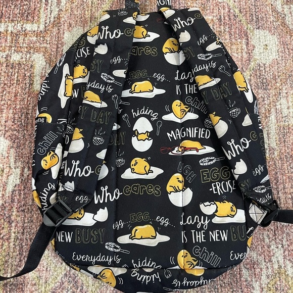 Loungefly Gudetama Lazy Egg Canvas Backpack - Picture 3 of 5